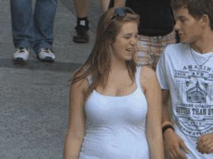 Giant Tits Bouncing out of Top: Big Tits Porn 